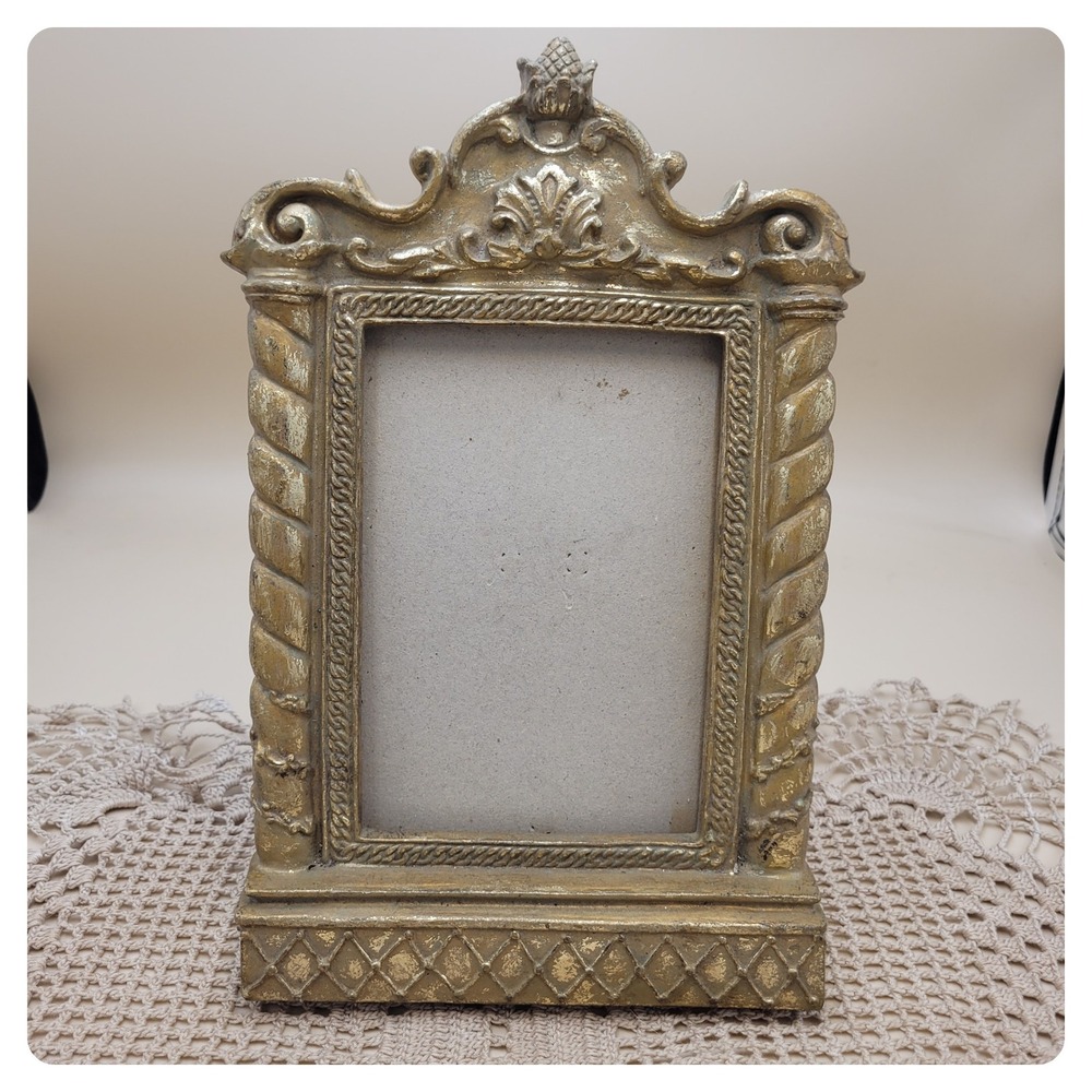 Elements Gold Ornate Baroque Style 4x6 Picture Frame Architectural Tabletop 10x6